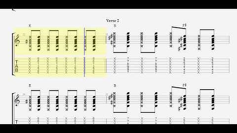 Bruno Mars   The Lazy Song ( Gutar Tabs with Music backing Track )