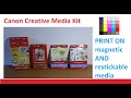 Canon Creative Media Kit - Restickable and Magnetic Media Print