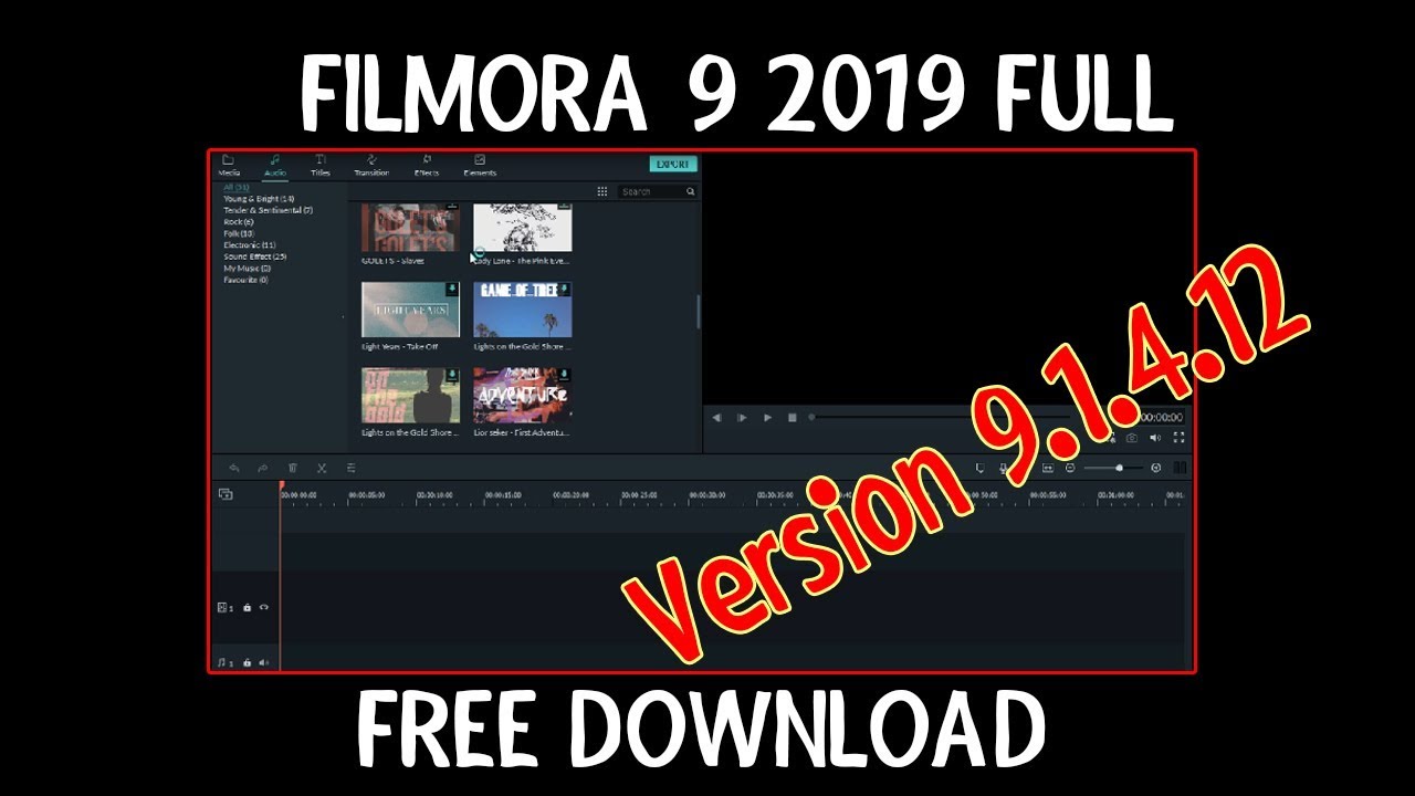 FILMORA 9 FULL VERSION 9.1.4.12 FREED DOWNLOAD - YouTube