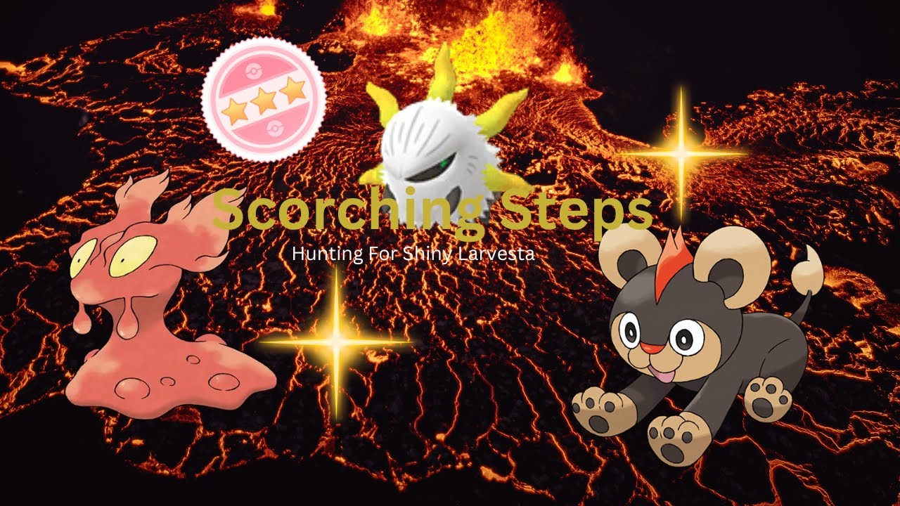 Hunting Shiny Larvesta (HATCHING 70+ Eggs) - Pokémon Go Scorching Steps
