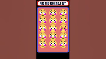 Find the Odd emoji out||Memory test challenge #viral