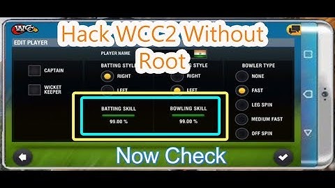How to increase power points of players in WCC2 game without root