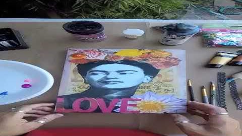 Frida Kahlo Mixed Media Collage Tutorial - Part 2