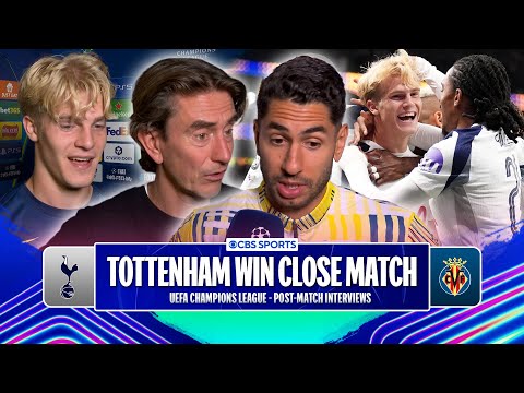 "VERY even game" Frank on Tottenham VICTORY | "A DREAM" Bergvall on his UEFA Champions League DEBUT