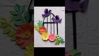 Wall Hanging. #diy #craft #art #flowers #shorts #ideas #birds #recycling #youtubeshorts #ytshorts