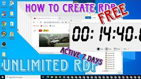 CÁCH TẠO RDP 7 NGÀY MIỄN PHÍ