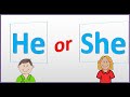 USE OF "HE" & "SHE" |Preschool online Learning | Preschool Videos