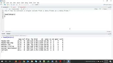 R - How to extract a single column from a data.frame as a data.frame ?