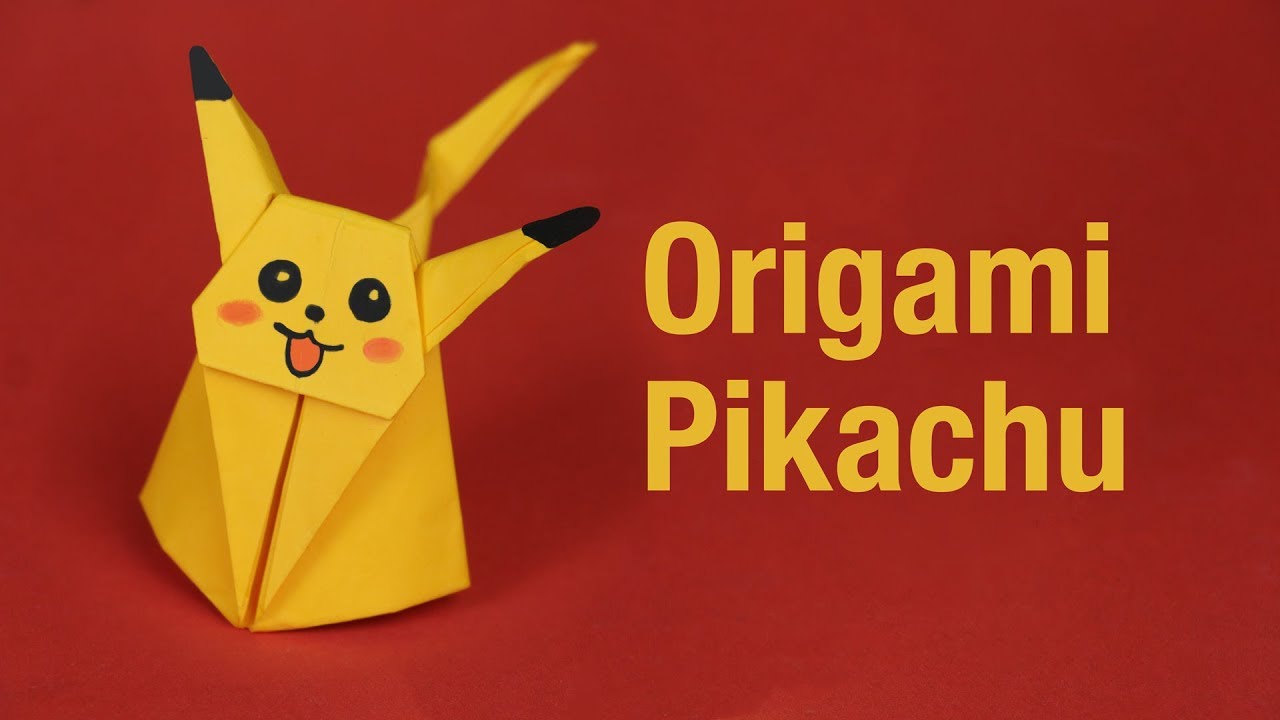 How to make Origami Pikachu Step by Step Origami Pikachu Tutorial