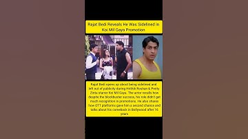 Rajat Bedi Opens Up About Being Sidelined in Koi Mil Gaya? #bollywood #shorts #new