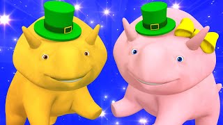 SAINT PATRICK - Learning about RAINBOW&#39;s COLORS - Learn with Dino | Learning Videos for Children