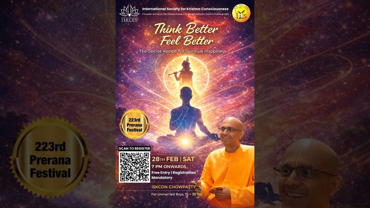 28th Feb '26. | Prerana Festival | H.G. Vraj Bihari Prabhu | ISKCON Chowpatty Mumbai.