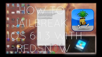 How To Jailbreak iOS 6.1.3 - 6.1.6 ( Tethered ) RedSn0W