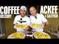 HISTORY OF JAMAICAS 7402 ft WORLD FAMOUS COFFEE. ACKEE & SALTFISH, CORNED PORK WITH DAVIDSBEENHERE