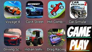 voyage 4 🆚 Carx Street 🆚 Car simulator 2 🆚 Driving school 2020 🆚 indian tracter 3d .... screenshot 5