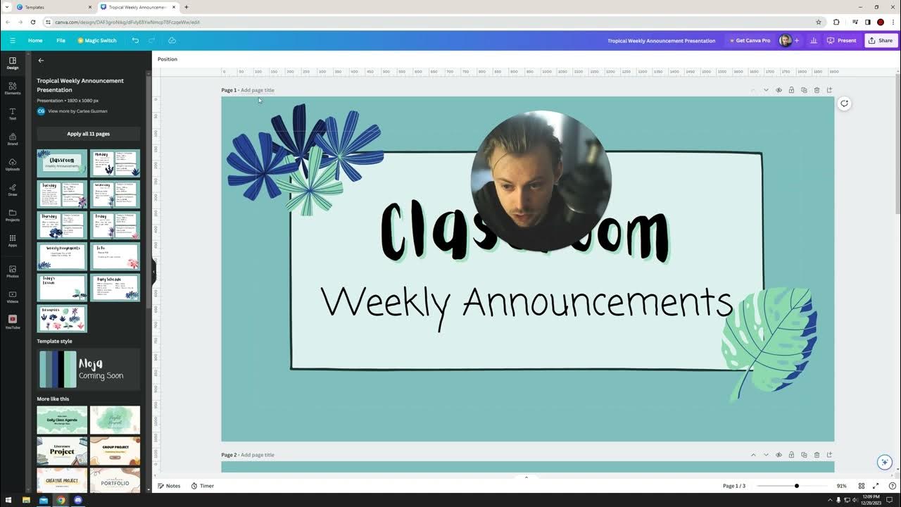 How do I Autoplay a Presentation in Canva YouTube