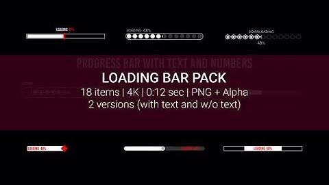 Loading Bar Pack Stock Motion Graphics