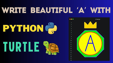 Write beautiful A with python turtle
