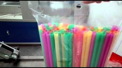 big group drinking straw automatic packing machine with counting Peru