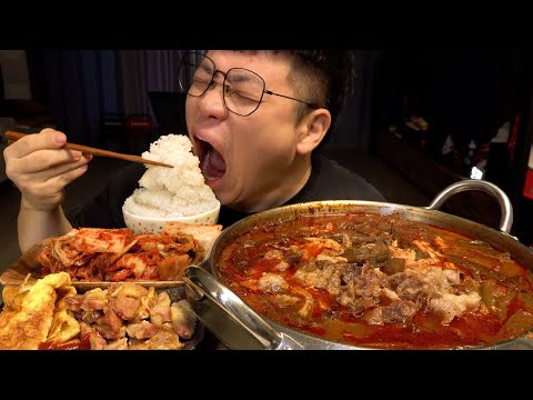 먹방창배 쌀쌀해진 날씨에 양평해장국 딱이죠 햄부침까지 대박 레전드 먹방 Spicy haejangguk eatingshow realsound koreanfood Mukbang <strong>asm</strong>