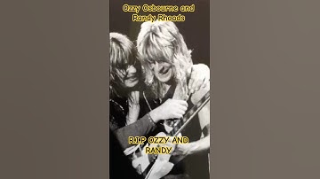 Ozzy Osbourne and Randy Rhoads #ozzyosbourne #ozzy #ozzytribute #randyrhoads #youtubeshorts #wow