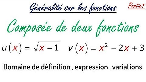 composée de deux fonctions partie 1