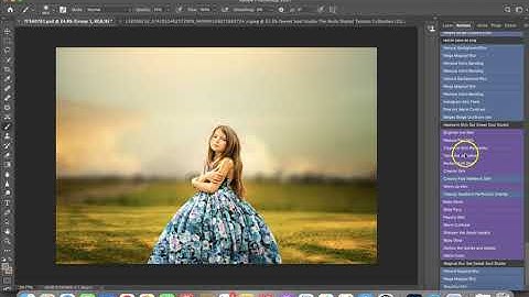How to organise your photoshop actions into colour codes