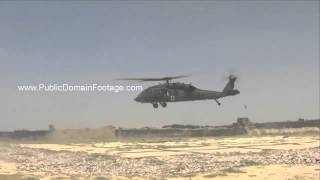 Casualty Evacuation by Helicopter War in Afghanistan archival footage