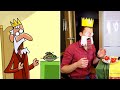 A meal for the king  frame order cartoon box parody