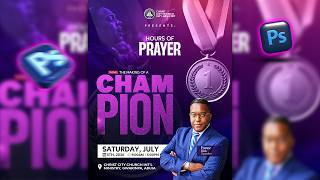 Church Flyer Design | How To Design A Church Flyer in Photoshop | Hours Of Prayer