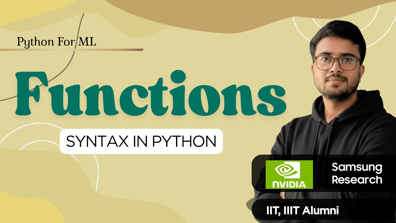 1.9.2 Function Syntax in Python | Function vs Method | Hindi - YouTube