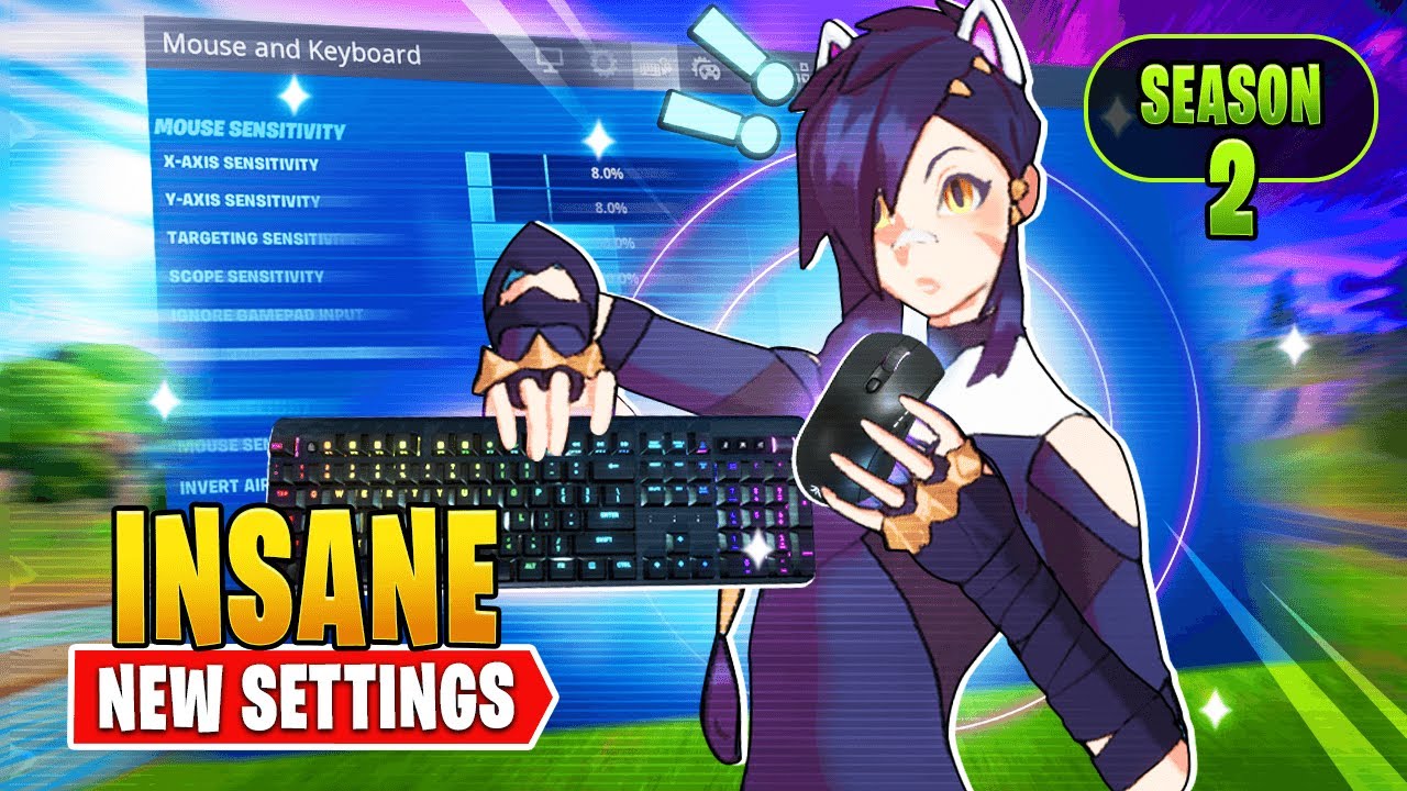 BEST KEYBOARD AND MOUSE SETTINGS Battle You NEED To Use! Binds, Sens + More! - YouTube