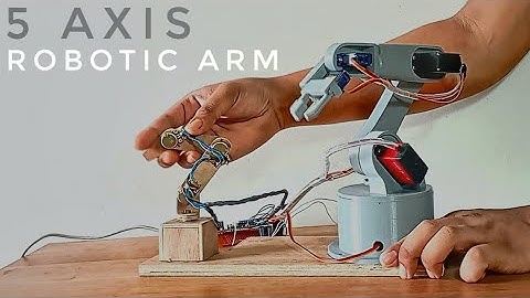 3D printed 5 axis Robotic Arm in Action 🦾🦾🔥 #robot #robotics #3dprinting #arduino #arduinorobot