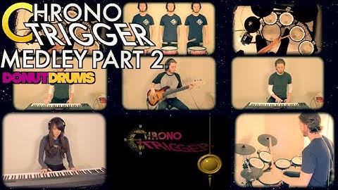 Chrono Trigger Medley (Part 2) DonutDrums & michelleheafy [Drum/Piano/Guitar/Bass/Keyboard Cover]