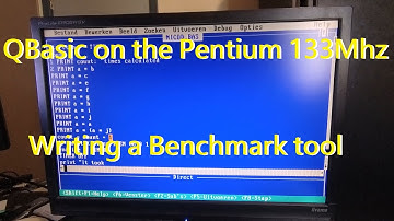QBasic on the Pentium 133Mhz - Writing a benchmark tool