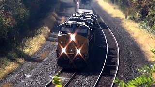 CSX Stack Train Overhead View