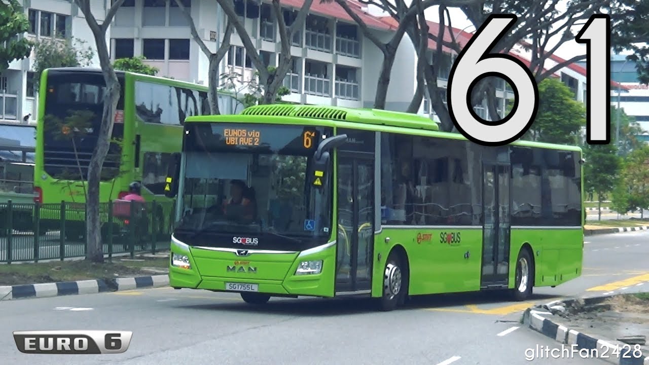 [SMRT] Debut - SG1755L on Service 61 - MAN NL323F A22 Euro 6 Gemilang