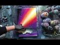 Galactical Meteor Shower - SPRAY PAINTING ART by Skech