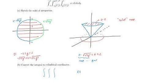 15 7 triple integrals cylindrical coordinates part 3