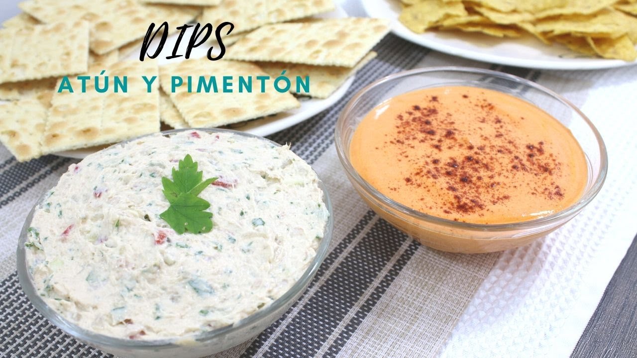 DIP DE ATUN Y DIP DE PIMENTON (MORRON) (SUPER FACIL) LAU BEJARANO