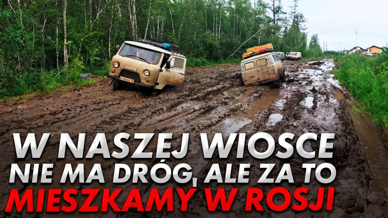 To jedyna droga do wioski, ale Rosjanie nie narzekają