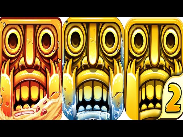 Temple Run 2 Lost Jungle VS Frozen Shadows VS Blazing Sands