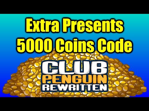 Extra Presents 5000 Coins Code | Club Penguin Rewritten