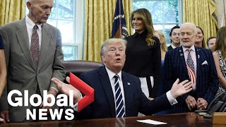 Trump says he's 'unhappy' with 4 Congresswomen, likes Boris Johnson as possible UK PM