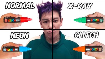 Drawing Thanos From Squid Game In 4 Different Styles!