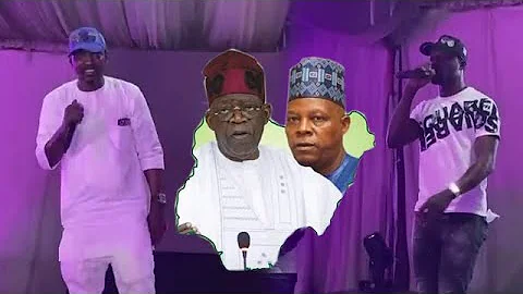 Oganla Alabi Pasuma & Sule Alao Malaika on stage for Asiwaju Tinubu & Shetima Election 2023