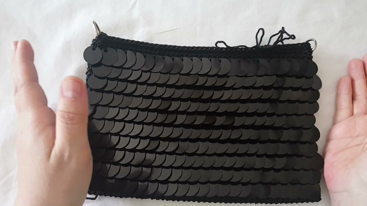 PULLU ÇANTA YAPIYORUZ🙋🏻‍♀️/ Making Sequin Bag #making #makingbag #tığişi #tığişiçanta #pulluçanta