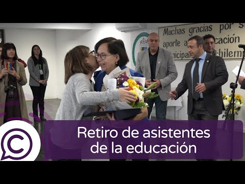 Homenajean a asistentes de la educación acogidos a retiro