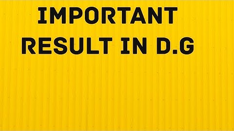 Pgtrb/polytechnictrb/differential geometry important result