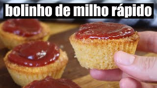 BOLINHO DE MILHO COM POUCOS INGREDIENTES, MUITO FÁCIL E RÁPIDO |  TNM Vegg